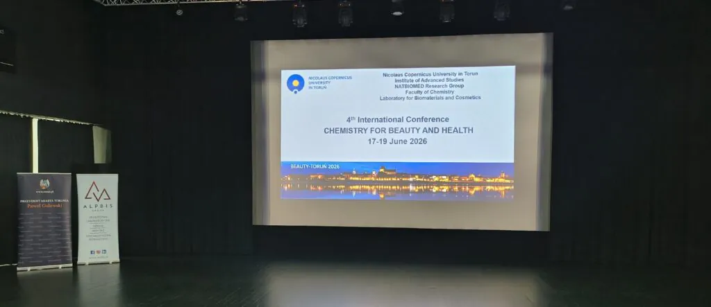 4th International Conference “Chemistry for Beauty and Health. - opening slide before the conference